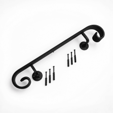 Safety Grab Rail Iron Metal Handrail in Black
